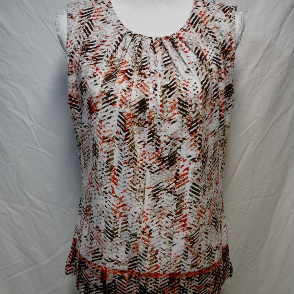 Calvin Klein Abstract Sleeveless Top